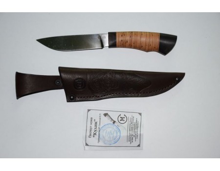 Нож Кулик (кован. ст. Х12МФ, береста)